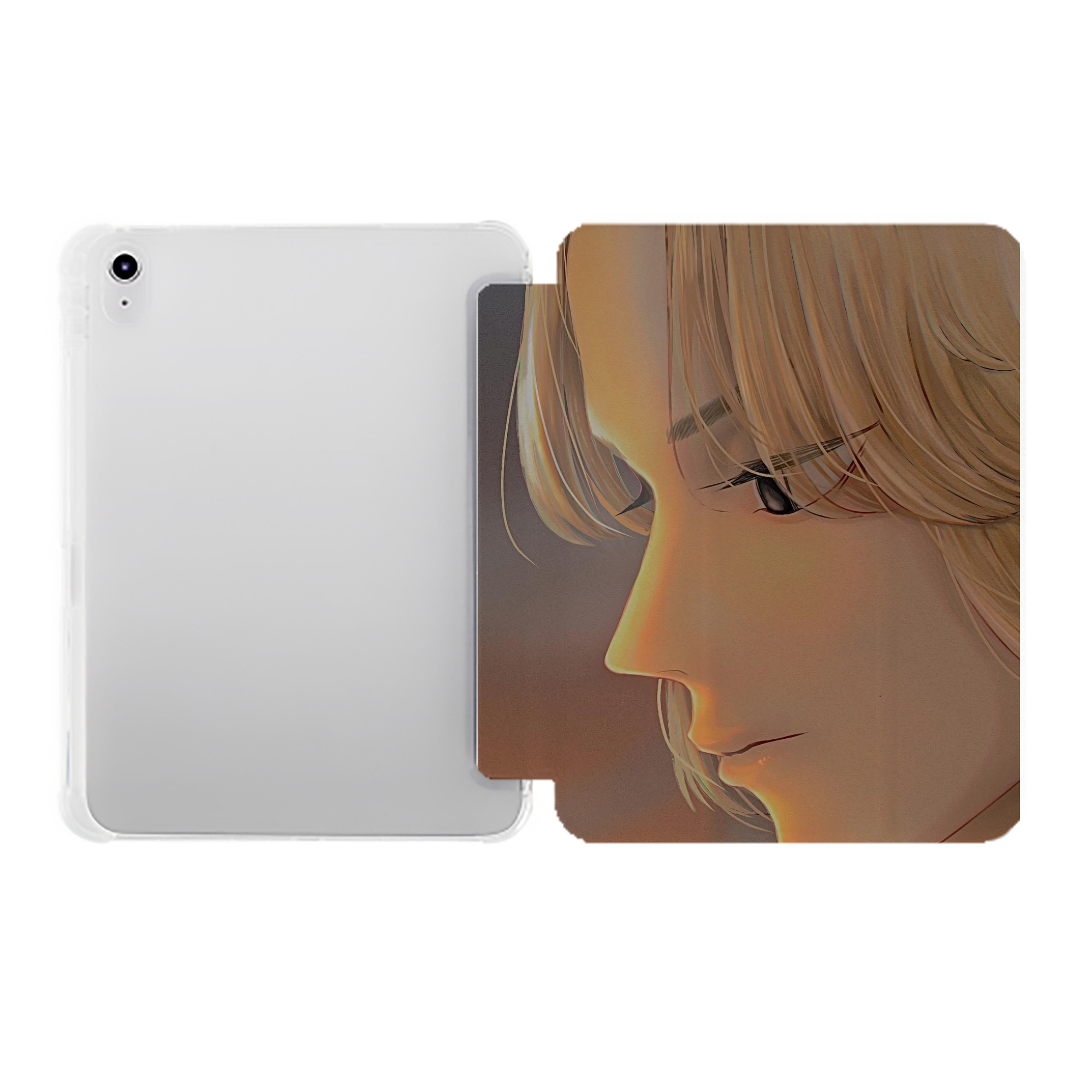 （画像用） 東京リベンジャーズ Tokyo Revengers IPad ケース ペン収納付き 三つ折りスタンド PUレザー×シリコン 対応機種9.5/10.5/10.9インチ